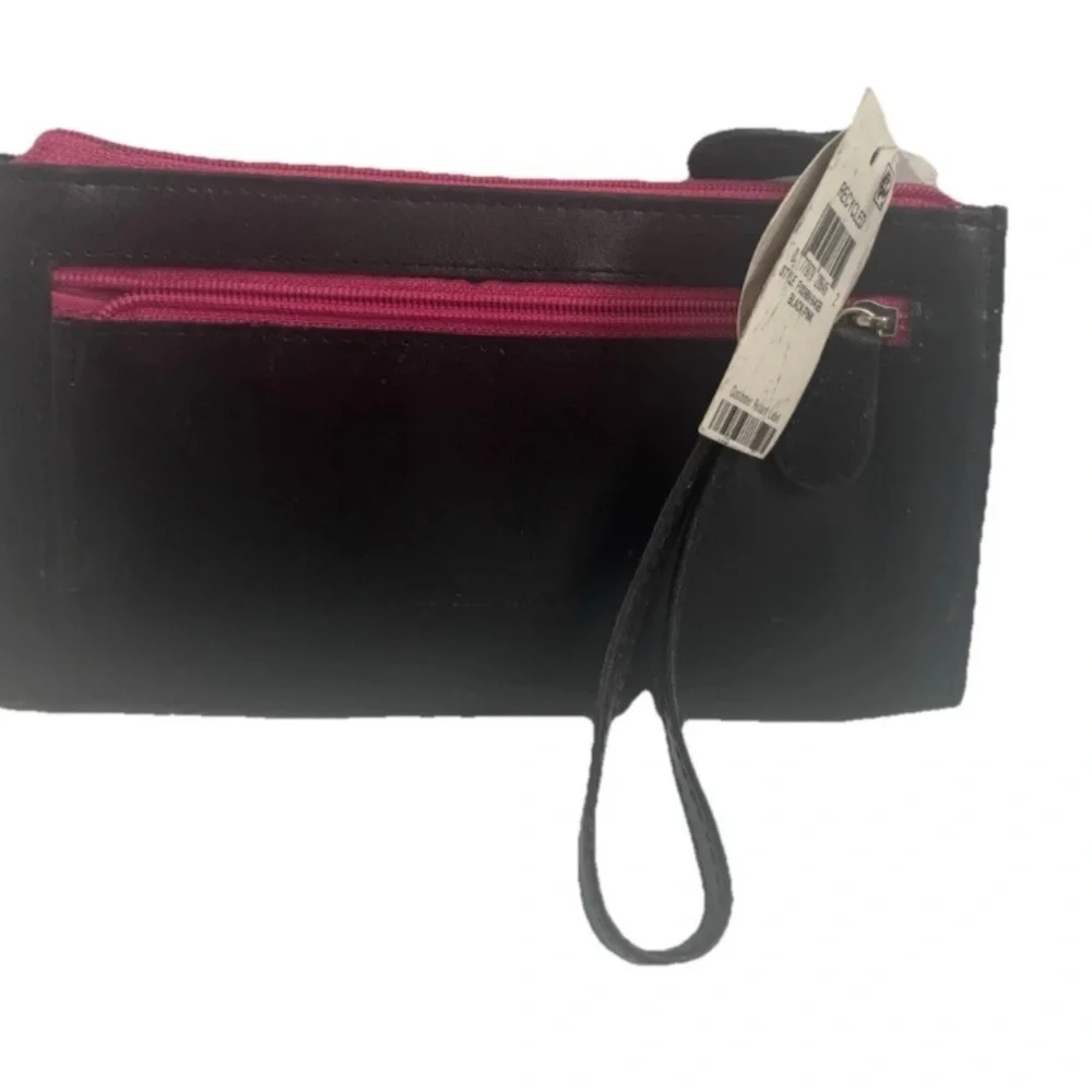 Gianni Bernini Wristlet Wallet Black Organizer